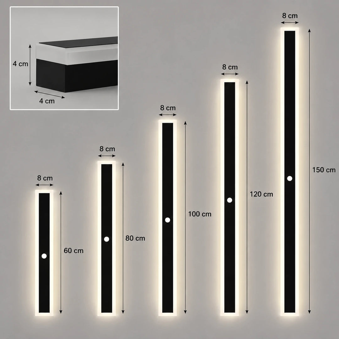 Applique murale anthracite Luminaire Essenza avec détecteur de mouvement, éclairage extérieur moderne et élégant.