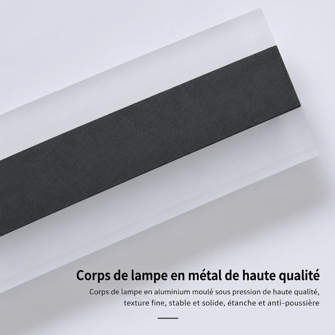 Applique murale anthracite avec détecteur de mouvement, luminaire extérieur design, éclairage efficace et moderne Luminaire Essenza