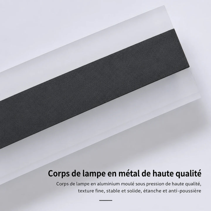 Applique murale anthracite avec détecteur de mouvement, luminaire extérieur design, éclairage efficace et moderne Luminaire Essenza