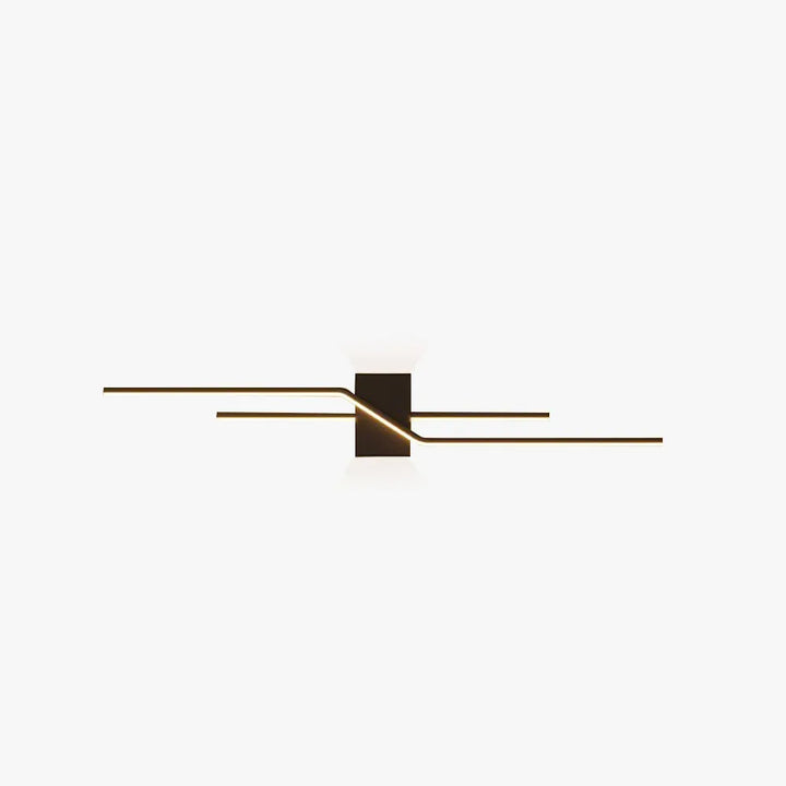 Applique murale LED linéaire double Luminaire Essenza, design minimaliste noir ou blanc, éclairage moderne pour intérieur.