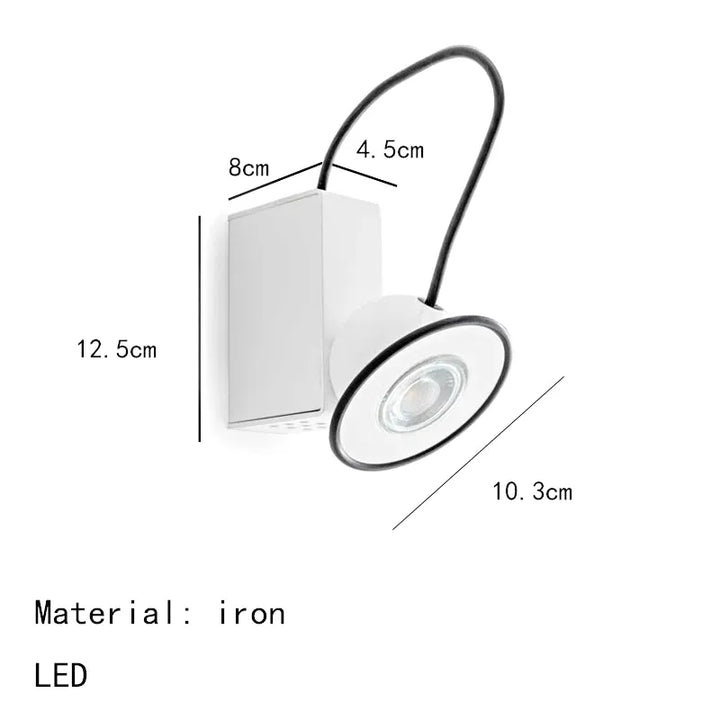 Applique murale LED magnétique Luminaire Essenza pour couloir, éclairage blanc chaud, design moderne.