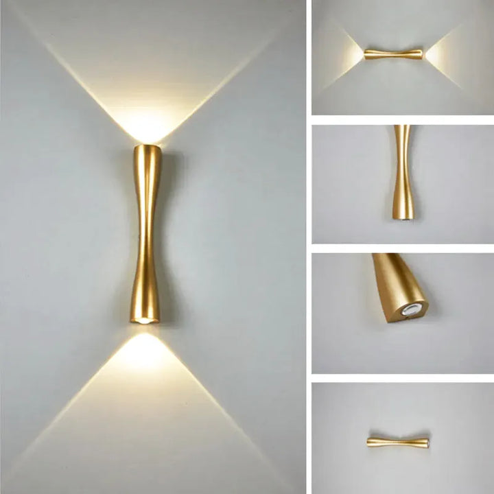 Applique murale extérieure moderne et minimaliste Luminaire Essenza, éclairage élégant pour façade ou jardin.