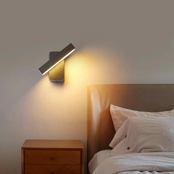 Applique murale LED extérieure Luminaire Essenza, design moderne minimaliste, blanc chaud, 20 cm, pour éclairage extérieur.