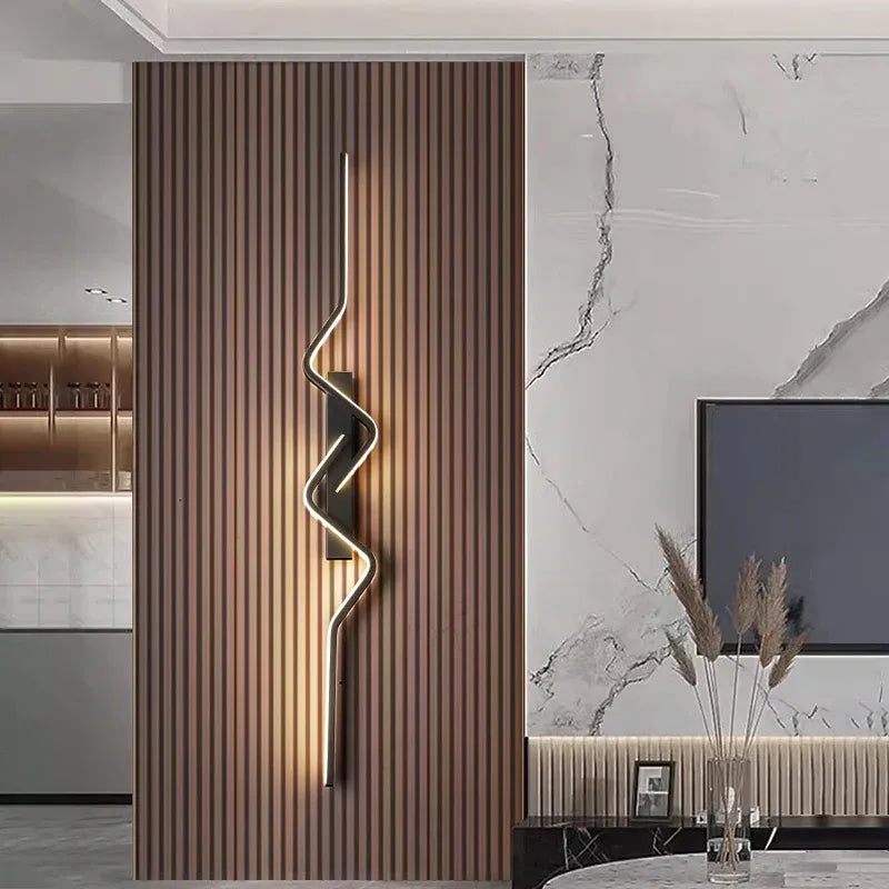Applique murale LED longue de 80 cm Luminaire Essenza, design moderne, finition blanche, lumière froide 5500-7000K, décoratif.