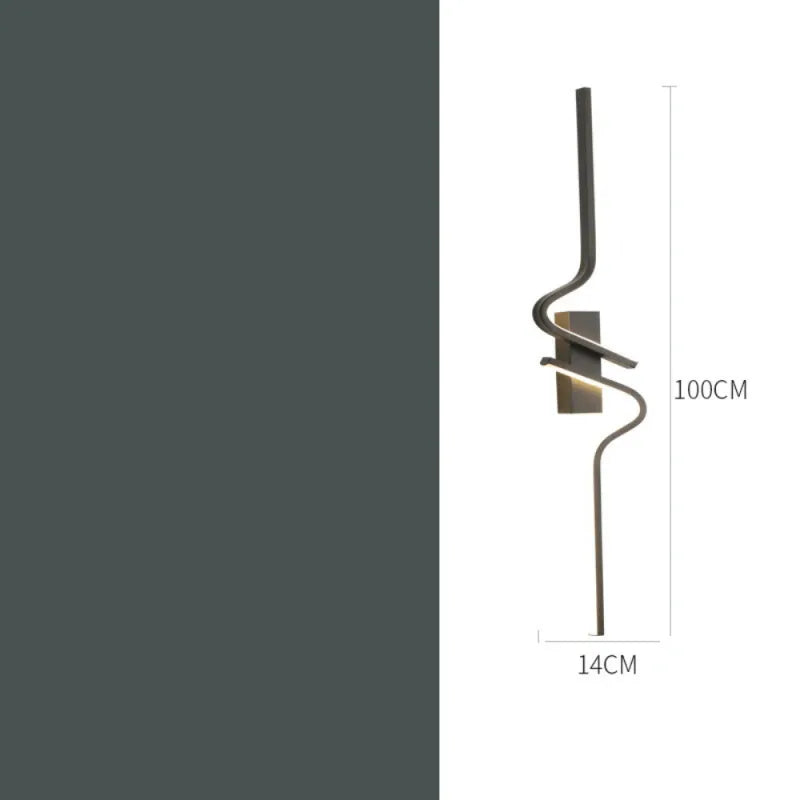 Applique murale LED moderne de Luminaire Essenza, design décoratif nordique, 100 cm, éclairage élégant pour intérieur.